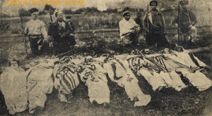 Jewish victims of a Czarist Pogram in Boguslav Ukraine wrapped in their prayer shawls; why my people had to get the hell out of Czarist Russia