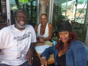 L-R: Michael D. "Chicago Mike" McCarty, Helen V. Morgan and Donna Dymally @ Simply Wholesome Slauson & Overhill