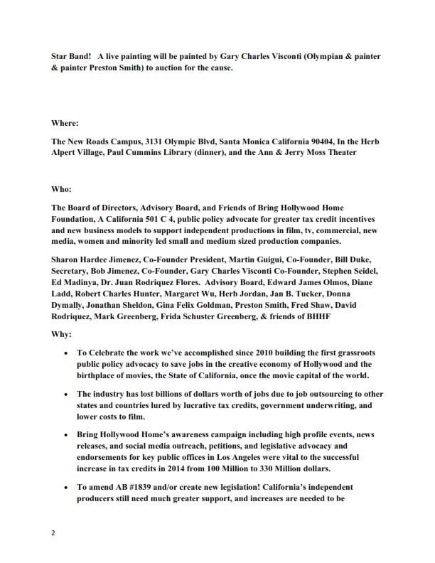 Flier Promoting October 7th concert & dinner to Bring Hollywood Home_002