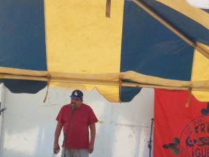Wayne Arroyo speaks at National Chicano Moratorium 8/28/16 on Dakota Access Pipe Line protest